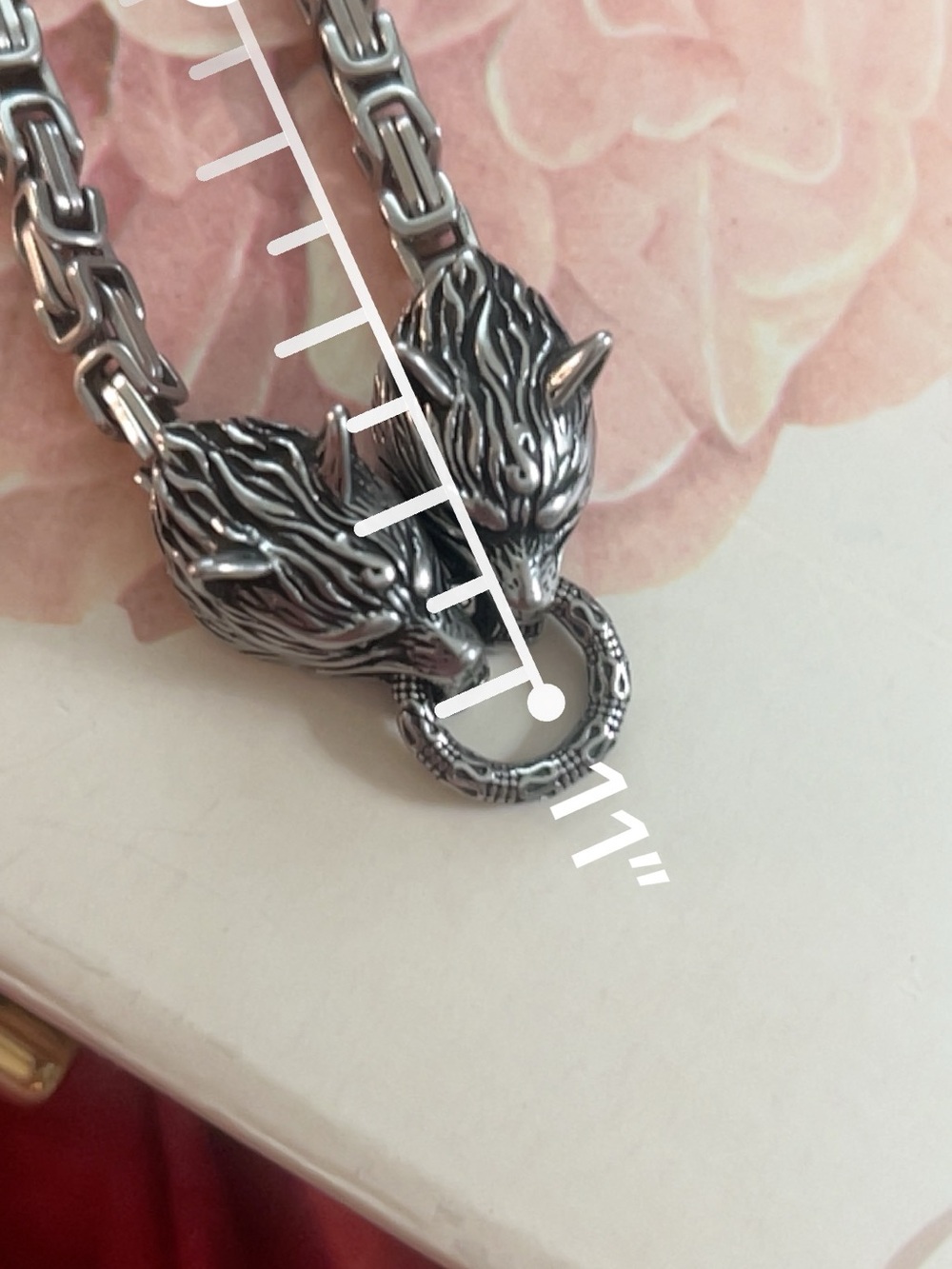 “NORSE”  GLEIPNIR'S HOLD -
STAINLESS STEEL FENRIR
NECKLACE - Picture 9 of 11